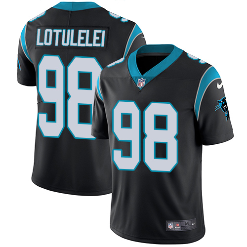 Nike Panthers #98 Star Lotulelei Black Team Color Men's Stitched NFL Vapor Untouchable Limited Jersey - Click Image to Close